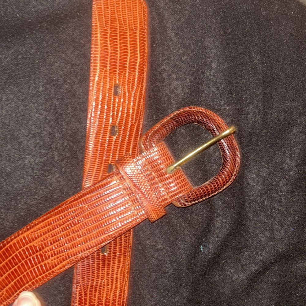 Vintage Ralph Lauren brown Belt Size **Small/30 RL 85 Genuine Lizard